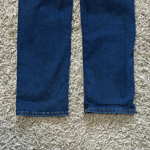 Good American Power Stretch Pull On High Waist Classic Dark Denim Jeans Size 4 - Picture 8 of 11